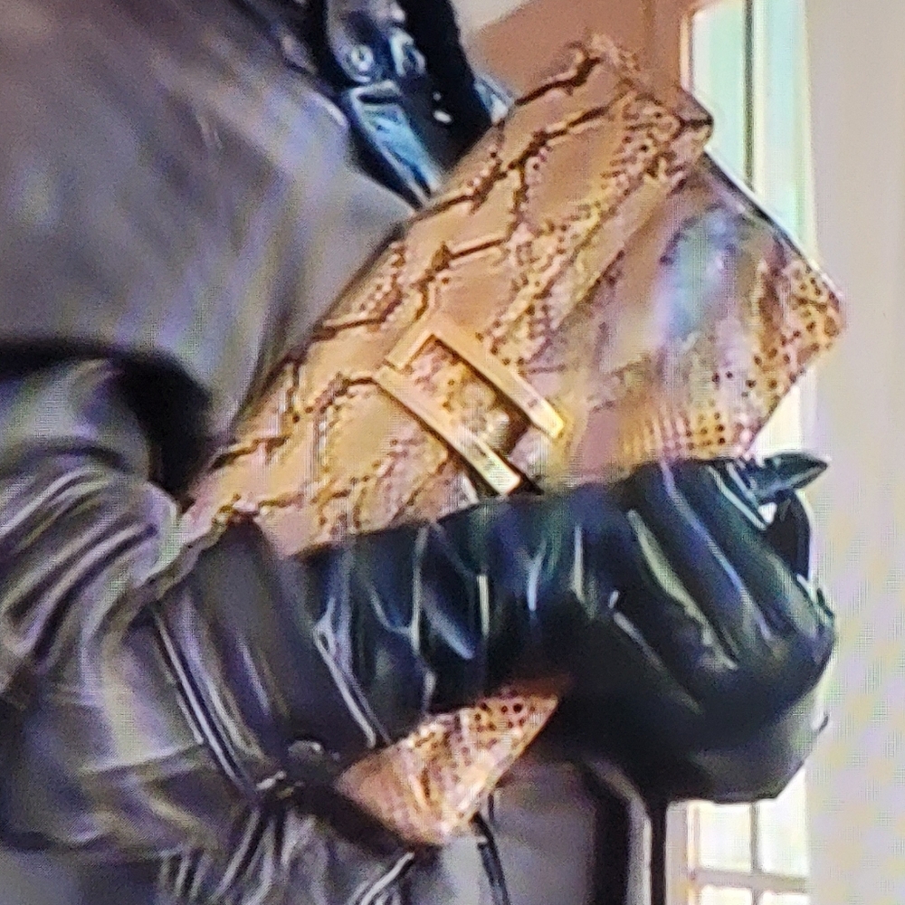 VTG  | Sondra Robert's Snakeskin Print Clutch Handbag